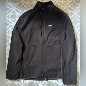 FIGS black zip up scrub jacket